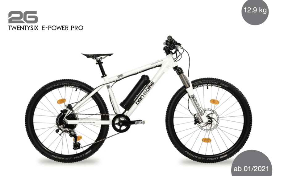 2025 TwentySix E-Power Pro 13,1 kg inkl. Pedale (white)